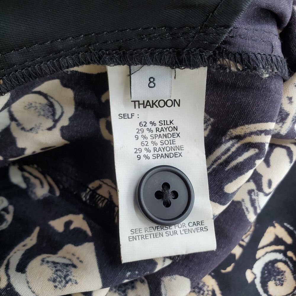 Thakoon Adidition Womens Silk Crop Ankle Pants Floral Print Size 8 - Picture 4 of 4